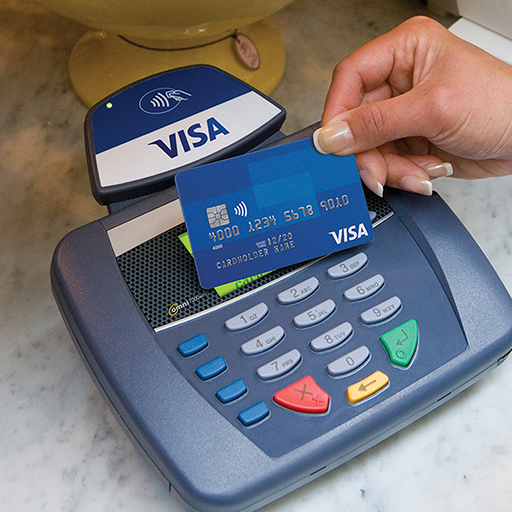 Visa card using paywave