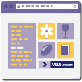 Visa Checkout - look for the button Visa Checkout - look for the button