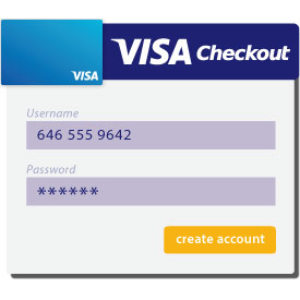 Visa Checkout - create username and password Visa Checkout - create username and password